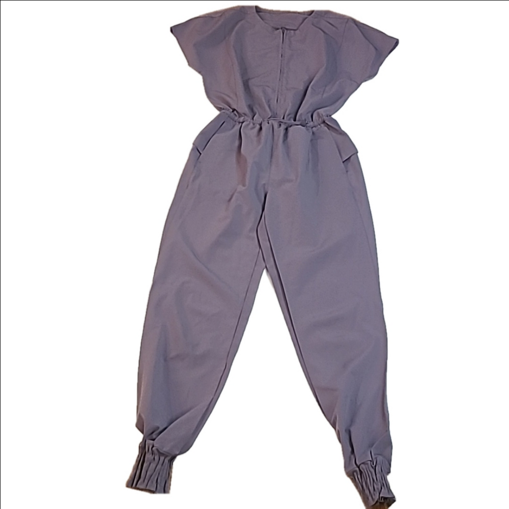 #379 Lululemon Stretch Travel Woven Jumpsuit in Dusky Lavender Size 0 o230